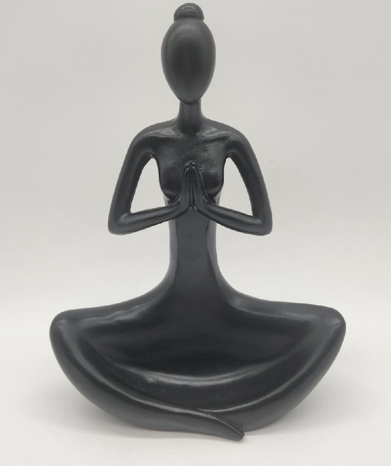 YOGA LADY MATTE BLACK 17X24CM