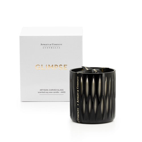 APSLEY GLIMPSE LUXURY CANDLE 440GM [F:Tonka, Cadamon, Orange]