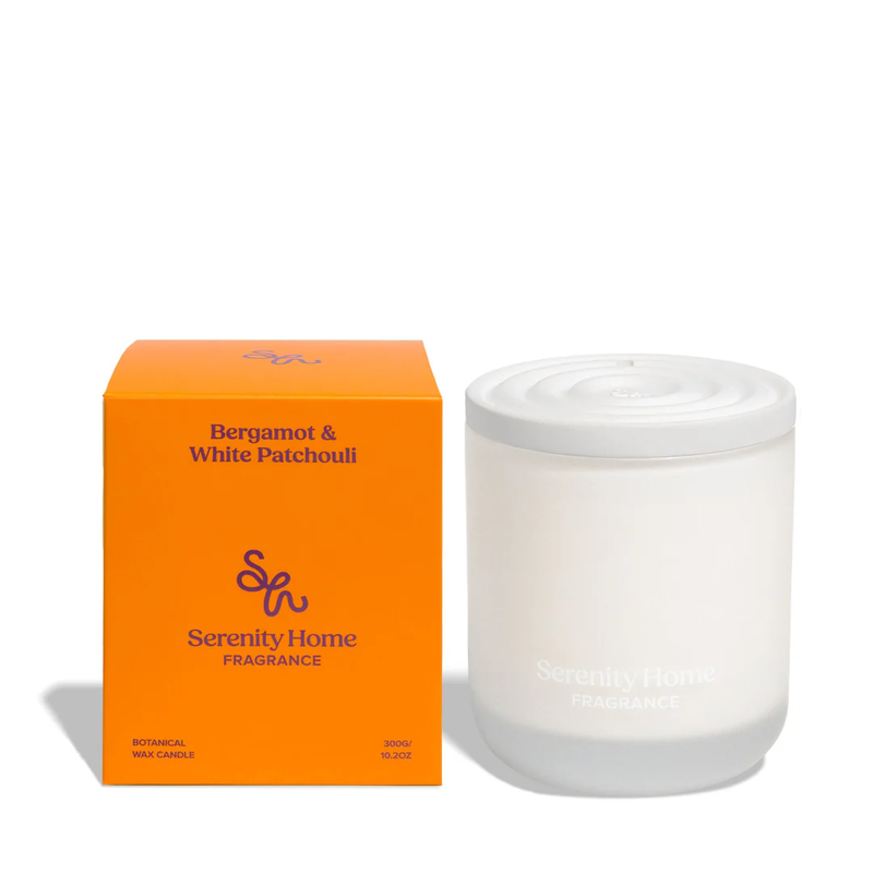 SERENITY HOME CANDLE 300G [F:Bergamot & White Patchoul]