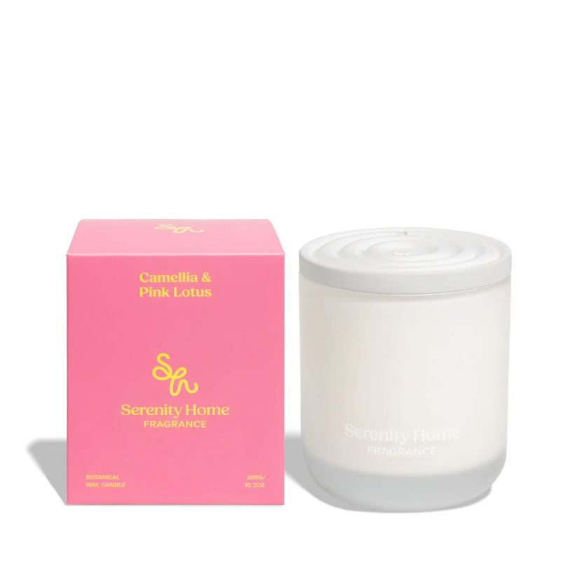 SERENITY HOME CANDLE 300G [F:Camillia & Pink Lotus]