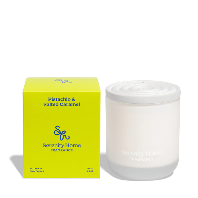 SERENITY HOME CANDLE 300G [F:Pistachio & Salted Carame]