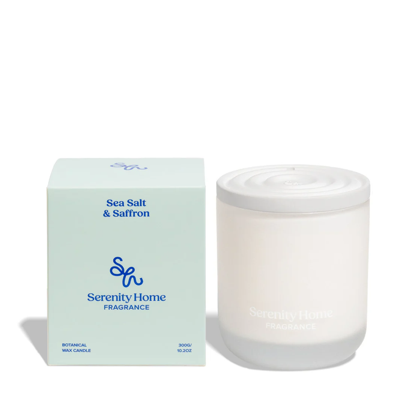 SERENITY HOME CANDLE 300G [F:Sea Salt & Saffron]