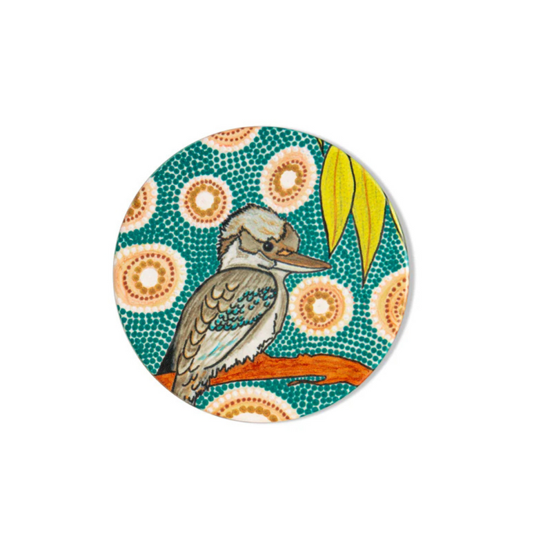 KOH ABORIGINAL COASTER [D:Kookaburra]