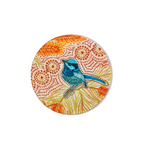 KOH ABORIGINAL COASTER [D:Blue Wren]