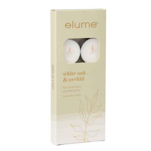 ELUME TEALIGHT BOX [F:White Oak & Orchid]
