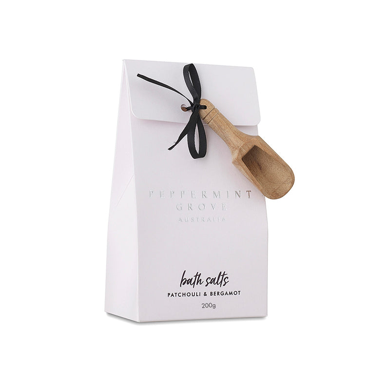 PEPPERMINT GROVE BATH SALTS 200GM [F:Patchouli & Bergamot]