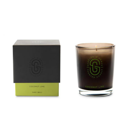 SCARLETT & GRACE CANDLE 380GM [F:Coconut Lime]