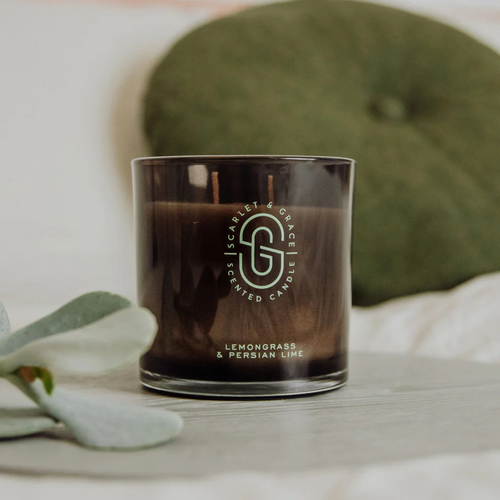 SCARLETT & GRACE CANDLE 380GM [F:Lemongrss & Persian Lime]
