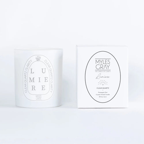 MYLES GRAY CANDLE LUMIERE [F:Coconut Pineapple & Van]