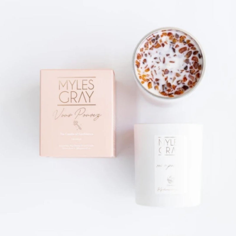 MYLES GRAY CANDLE VOUS POUVEZ